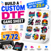 Custom DTF Gang Sheet – Same Day Printing | No Minimums