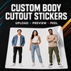 Custom Full-Body Photo Cutout Stickers